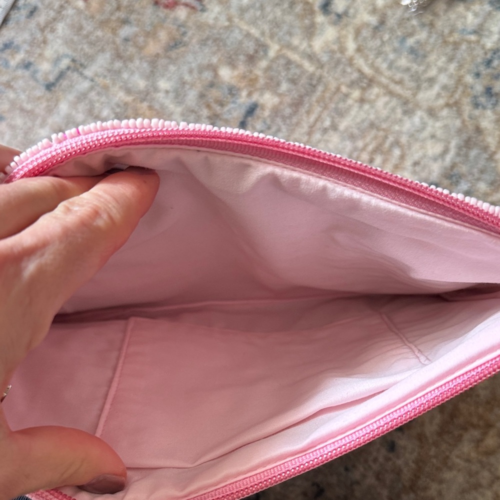 Floral Pink Beaded Clutch - Picture 5 of 8